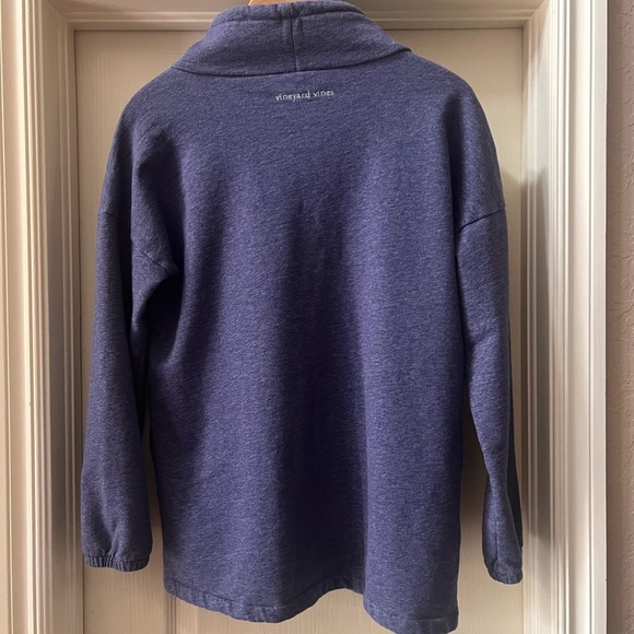 Vineyard Vines drawstring funnel / cowl neck neck sweatshirt size small- perfect - Picture 4 of 10